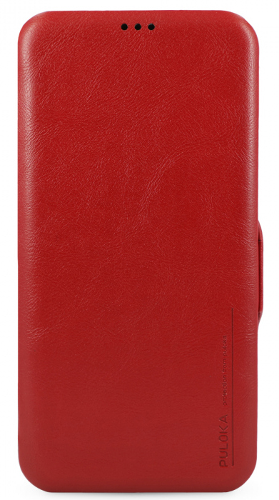 Чехол-книжка Puloka для iPhone 12 Pro Max на магните красная